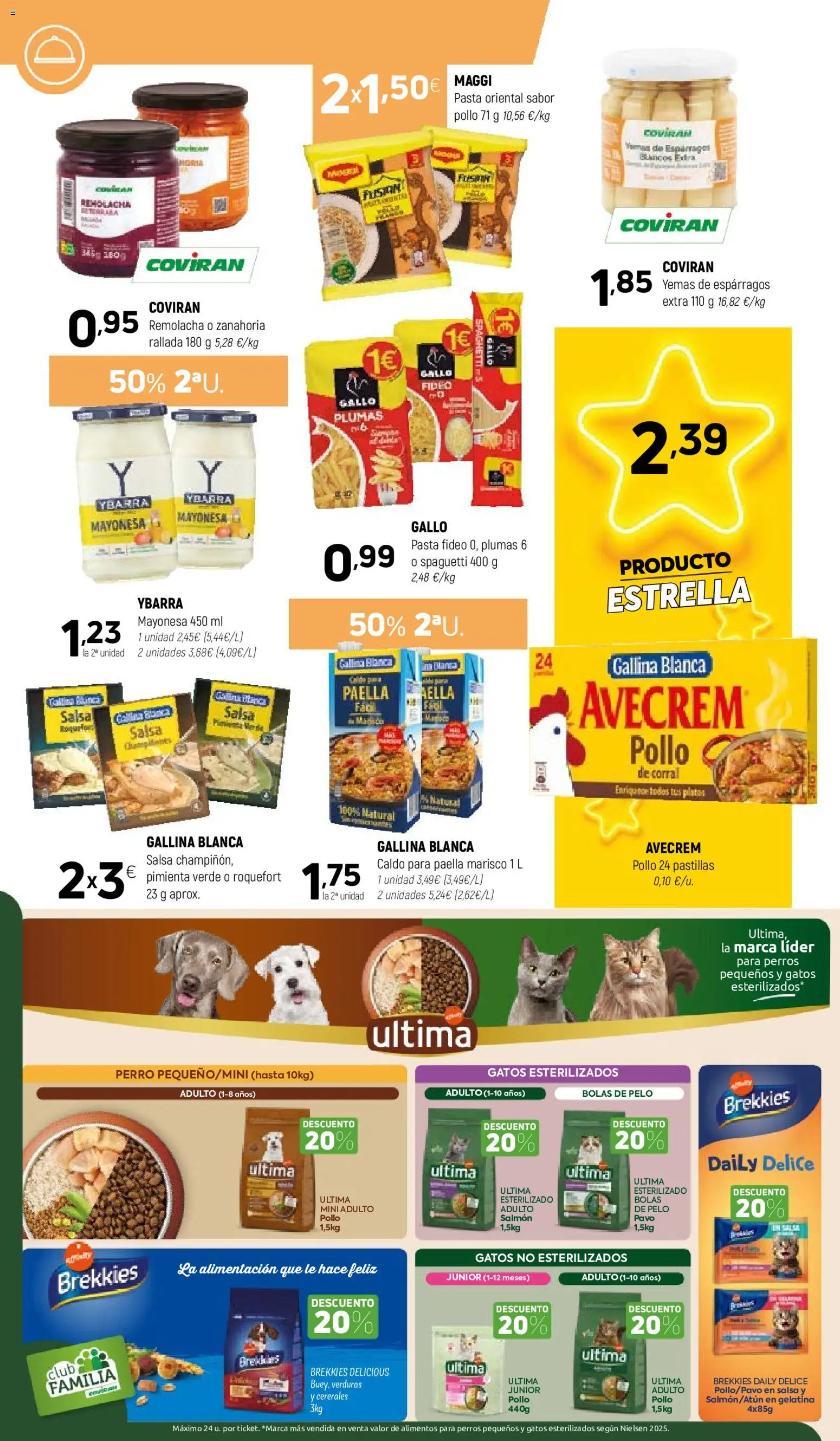 Coviran - Figueres │ válido desde el 19.05.2026 | Página: 6 | Productos: Νερό καρύδας, Pasta, Zanahoria, Οθόνη προβολής