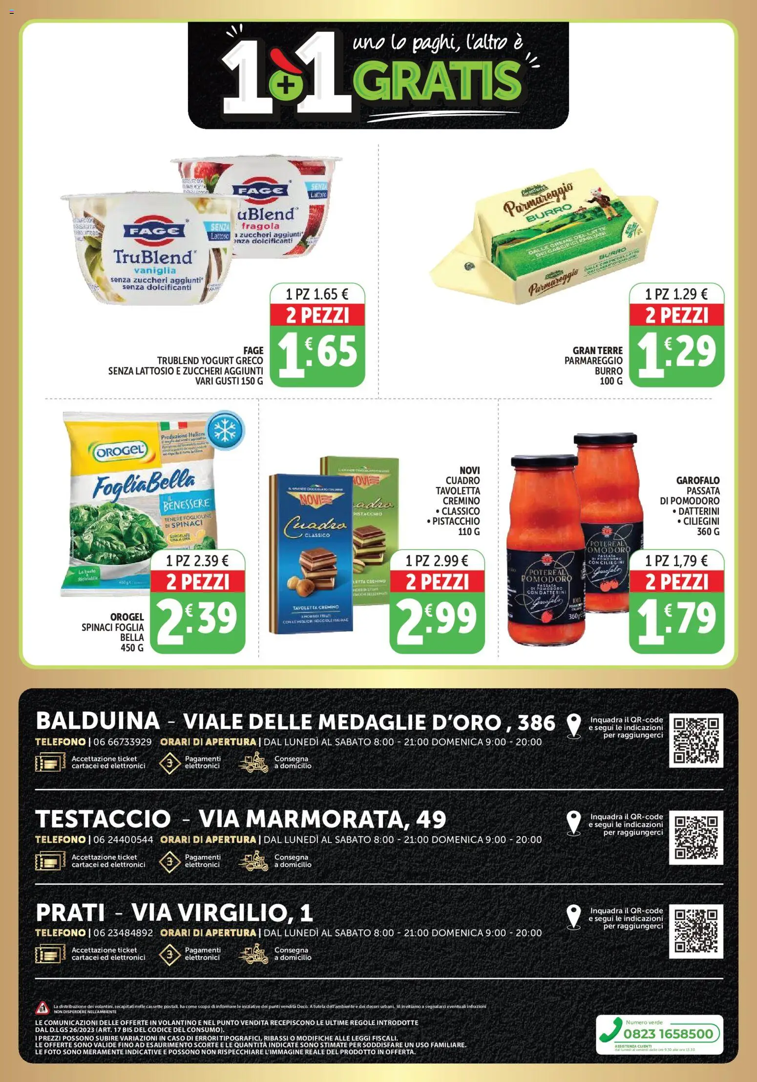 Volantino Decò del 13/10/2026 | Pagina: 9 | Prodotti: Yogurt greco, Garofalo, Burro, Senza lattosio