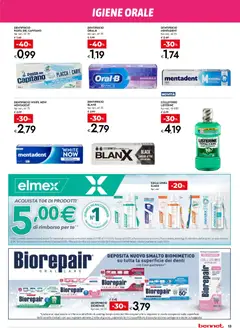 Anteprima del volantino bennet volantino Bellezza valido a partire dal 17/09/2026 | Pagina: 13 | Prodotti: Collutorio, Tè, Listerine, Pasta