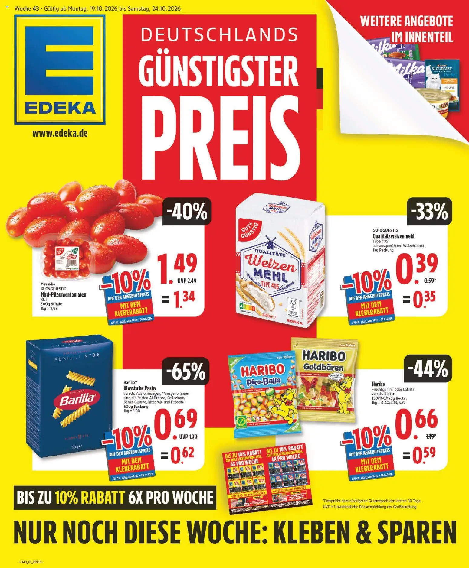 Edeka Prospekt – gültig ab 19.10.2026 | Seite: 1
