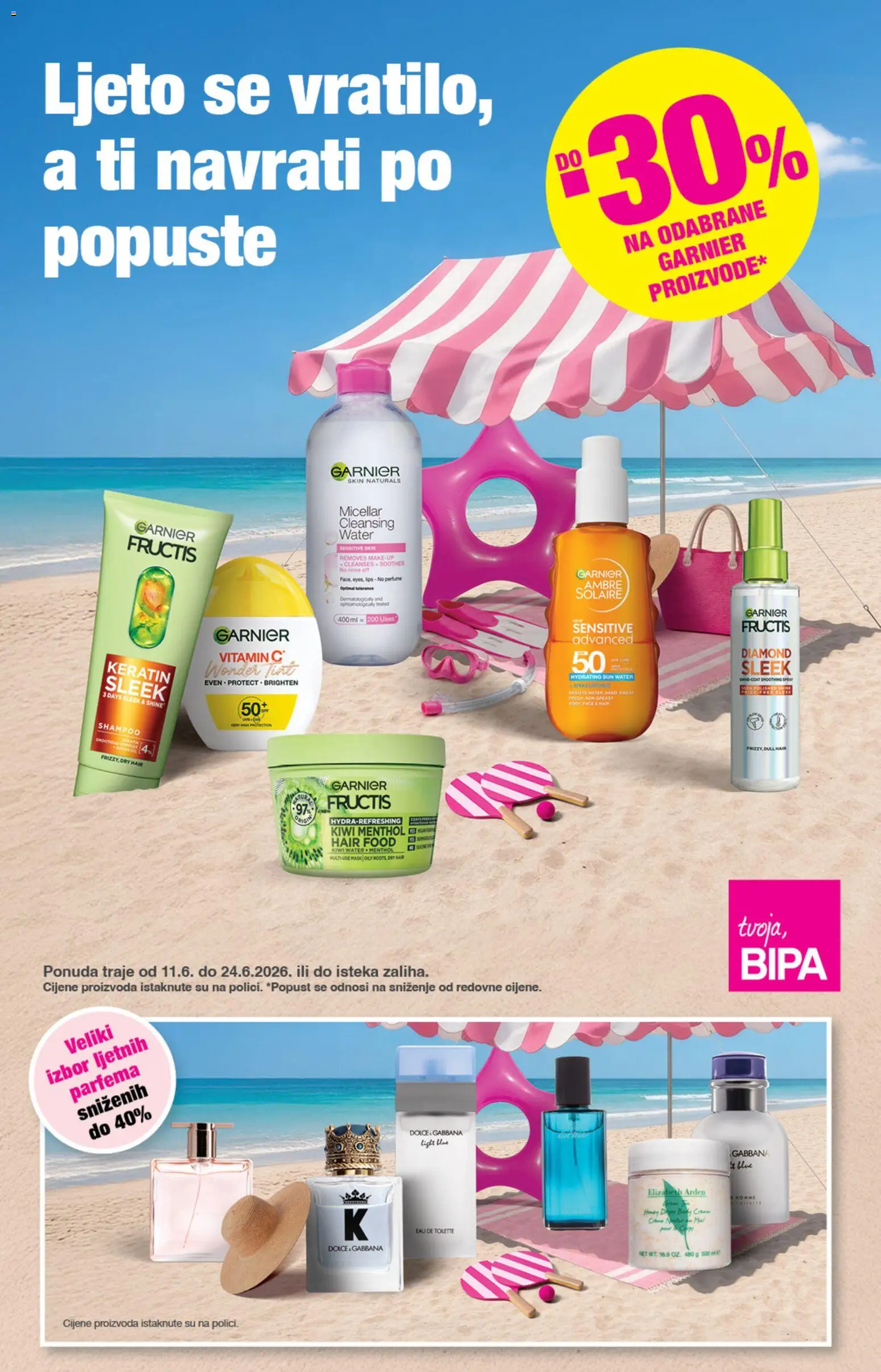 Bipa katalog | vrijedi od 11.06.2026 | Stranica: 1 | Proizvodi: Garnier