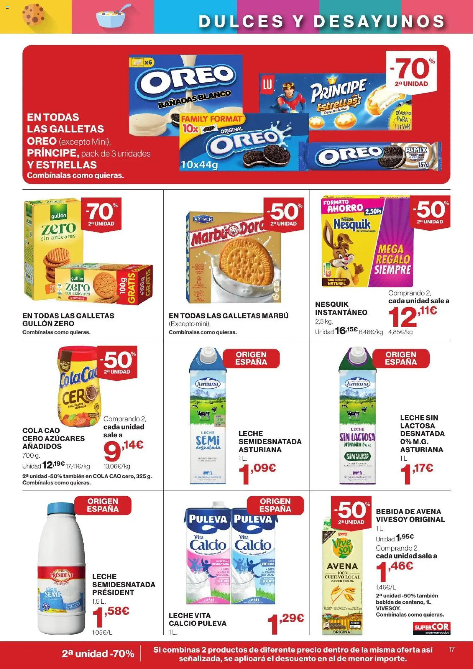 Supercor folleto │ válido desde el 24/09/2026 | Página: 17 | Productos: Oreo, Chocolate, Galletas, Bebida de avena