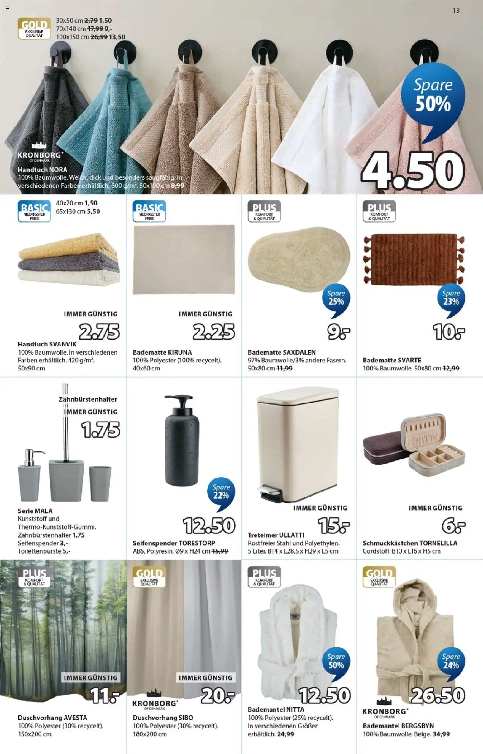 JYSK Flugblatt gültig ab 07.10.2026 | Seite: 13 | Produkte: Bademantel