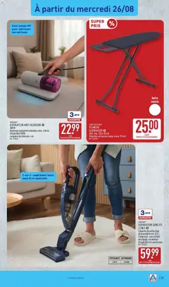 Aldi - Prévisualisation de Aldi catalogue valide à partir de 25/08/2026 | Page: 35 | Produits: Câble, Aspirateur balai, Home Creation, Aspirateur sans fil