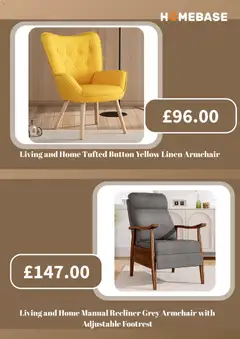 Preview of Homebase - Offers valid from 10/09/2026 | Page: 3 | Products: Armchair