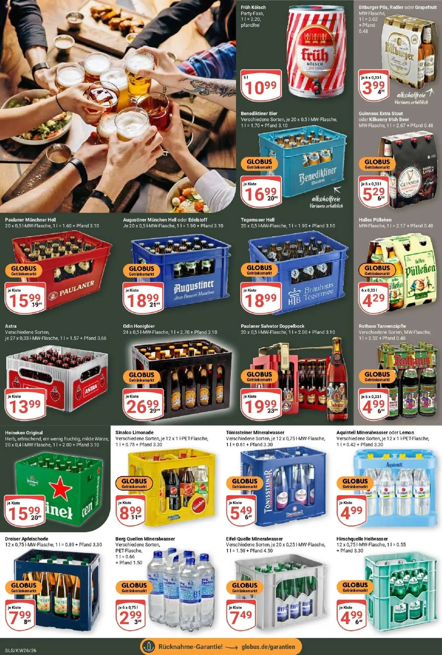 Globus Prospekt Saarlouis – gültig ab 21.06.2026 | Seite: 19 | Produkte: Bier, Astra, Radler, Paulaner