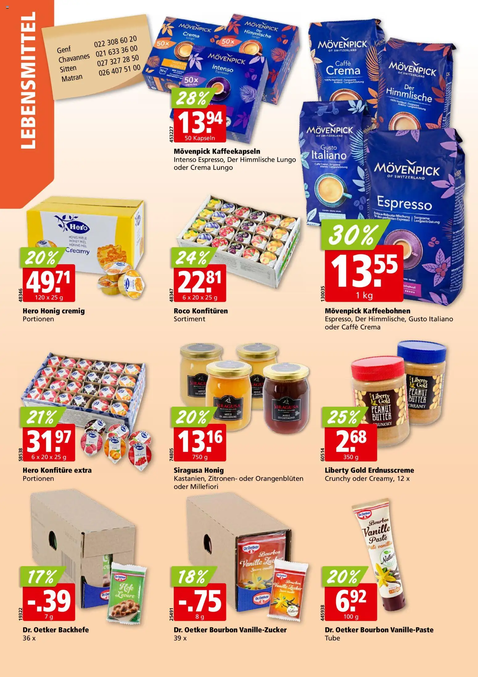 Aligro aktionen Chavannes, Matran, Genf, Sitten – gültig ab 13.07.2026 | Seite: 18 | Produkte: Kammerjunker, Butter, Bourbon, Miele