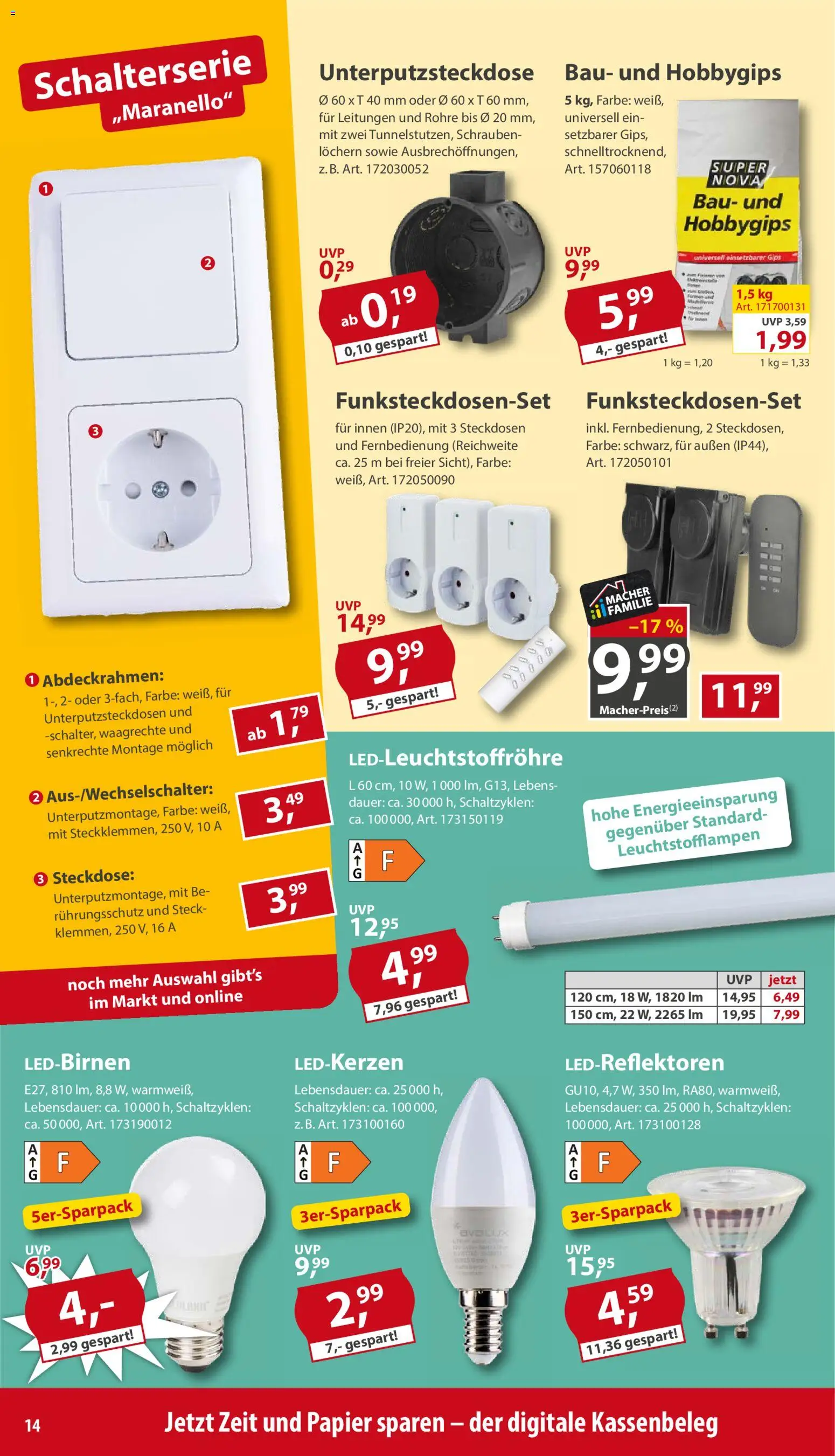 Sonderpreis Baumarkt Prospekt – gültig ab 26.09.2026 | Seite: 14 | Produkte: Steckdose