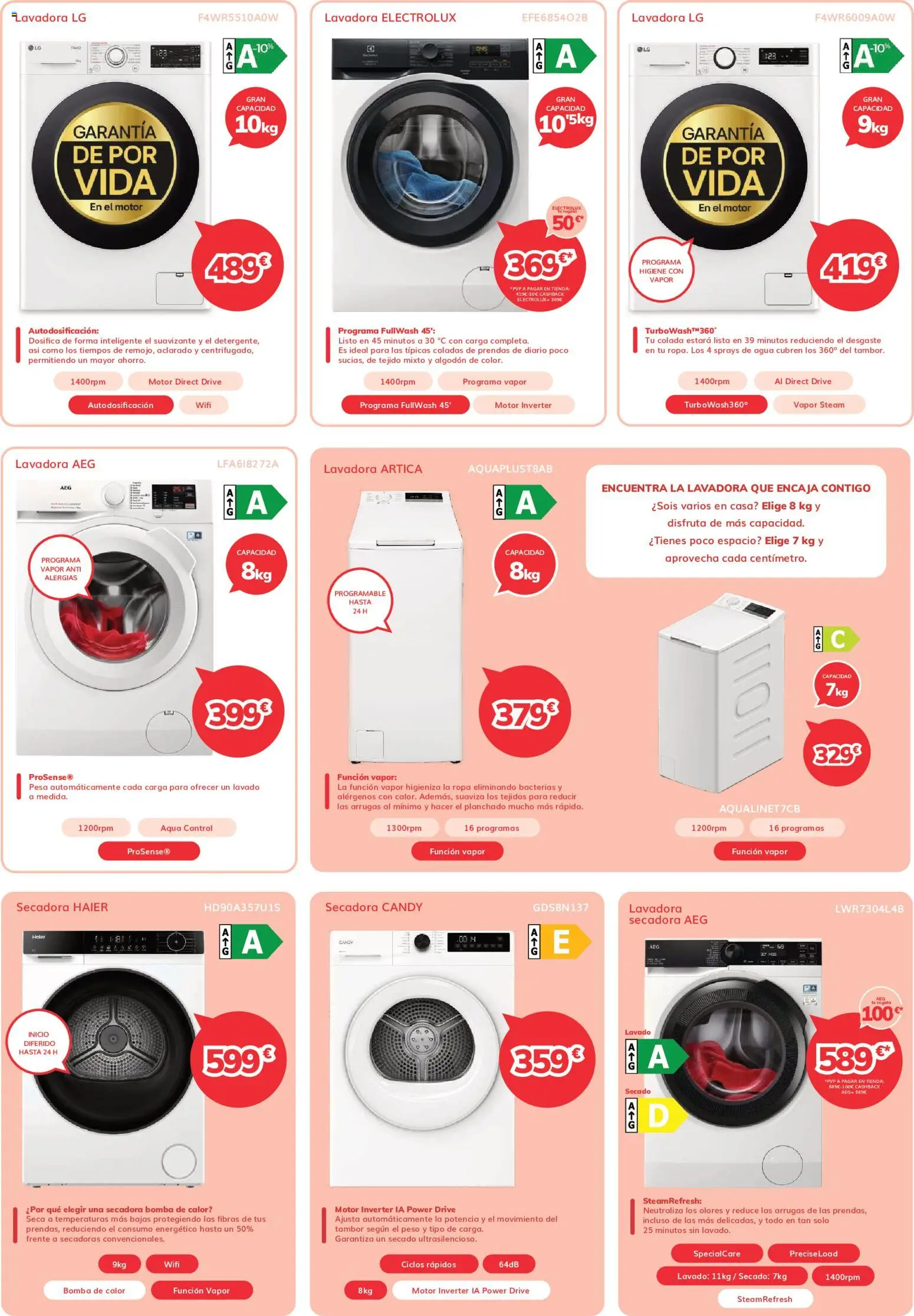 Mi Electro - folleto │ válido desde el 01/10/2026 | Página: 3 | Productos: Lavadora, Secadora, Peso, Agua