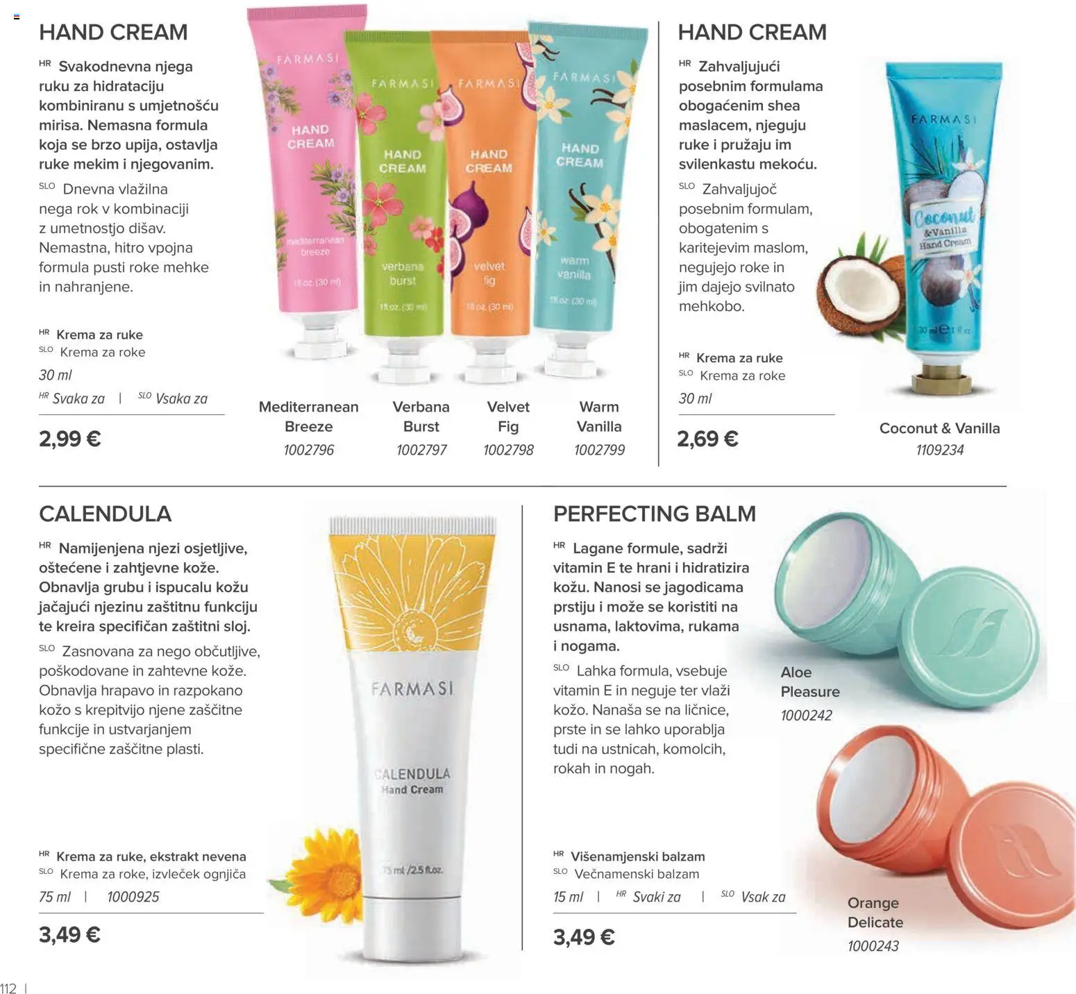 Farmasi katalog | vrijedi od 01.09.2026 | Stranica: 112 | Proizvodi: Krema za ruke, Krema