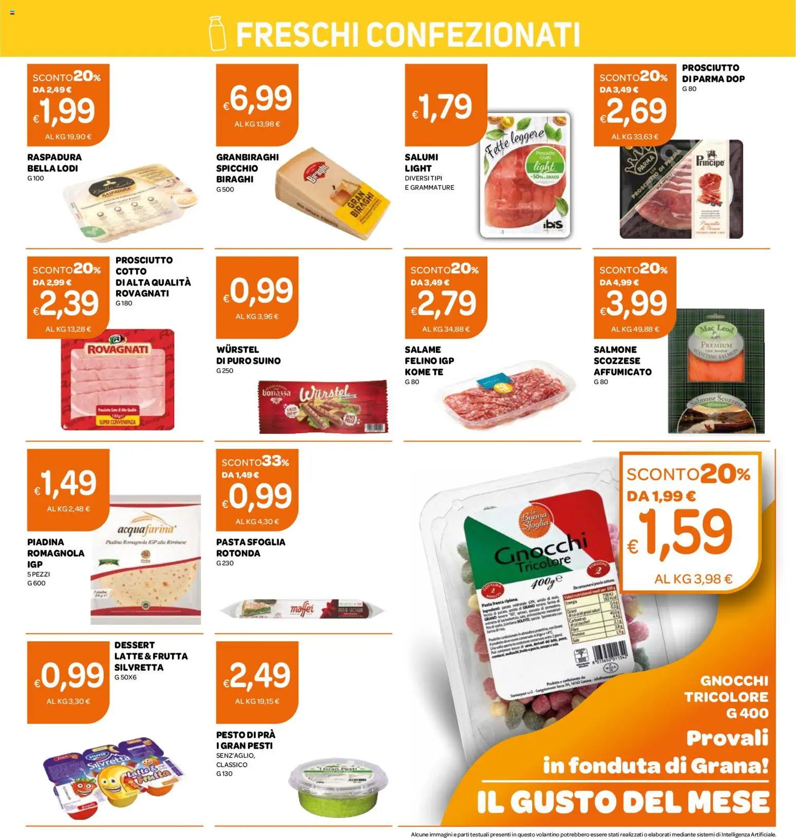 Volantino Ekom del 08/09/2026 | Pagina: 11 | Prodotti: Frutta, Prosciutto, Pesto, Dessert