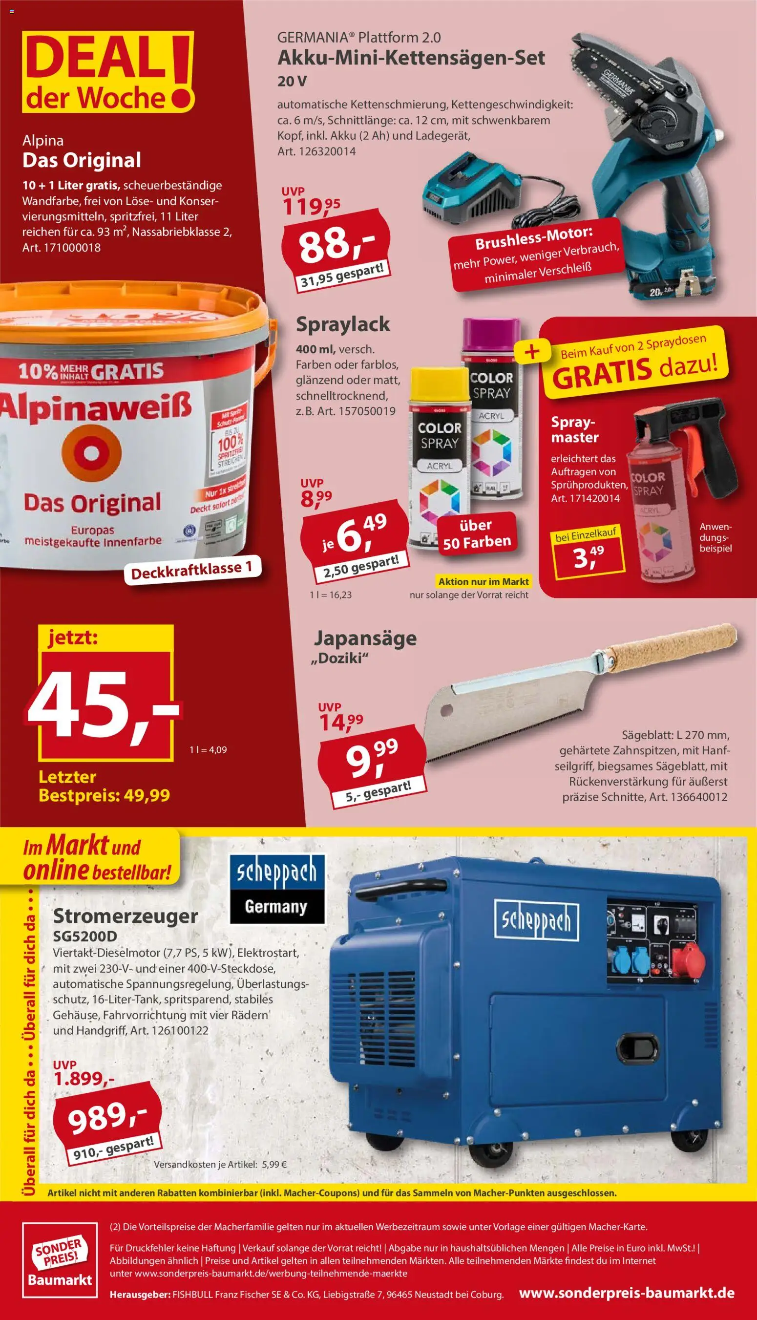 Sonderpreis Baumarkt Prospekt – gültig ab 26.09.2026 | Seite: 16