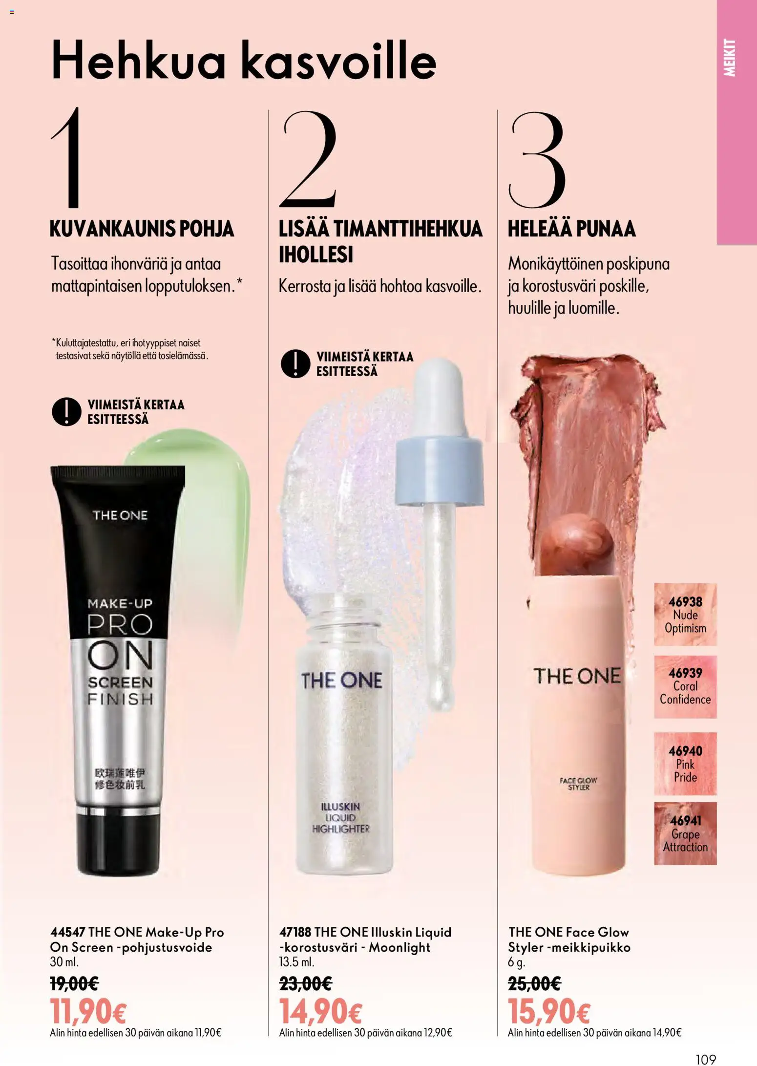 Oriflame tarjoukset – voimassa 16/09/2026 alkaen | Sivu: 109 | Tuotteet: Poskipuna