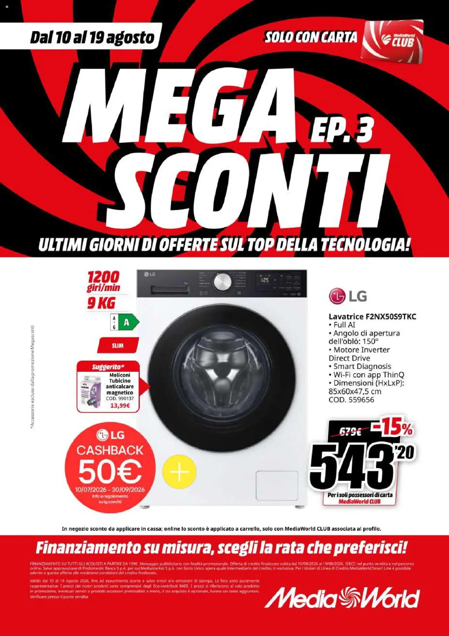 Volantino Media World del 10/08/2026 | Pagina: 47