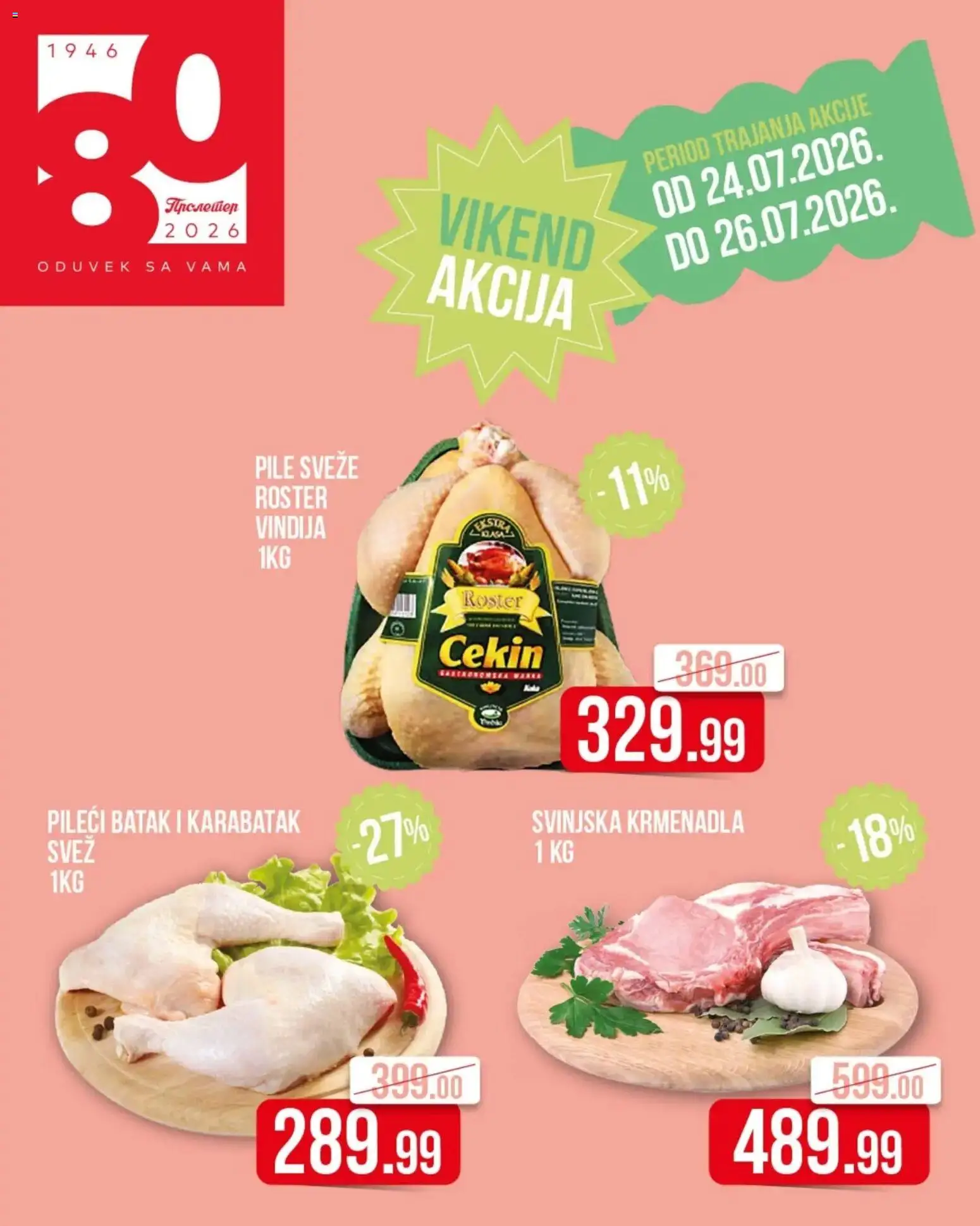 Metalac Proleter katalog - važi od 24.07.2026 | Strana: 1 | Proizvode: Svinjska krmenadla, Krmenadla, Pile, Pileći batak