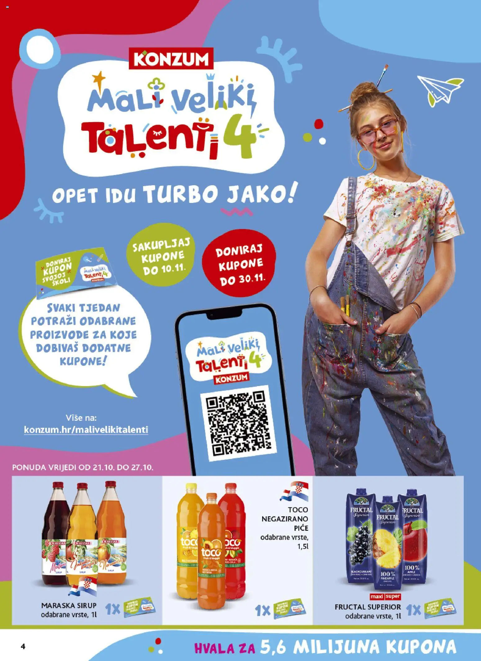Konzum HR akciós ujság - amely érvényes a következő dátumtól: 2026.10.21. | Oldal: 4