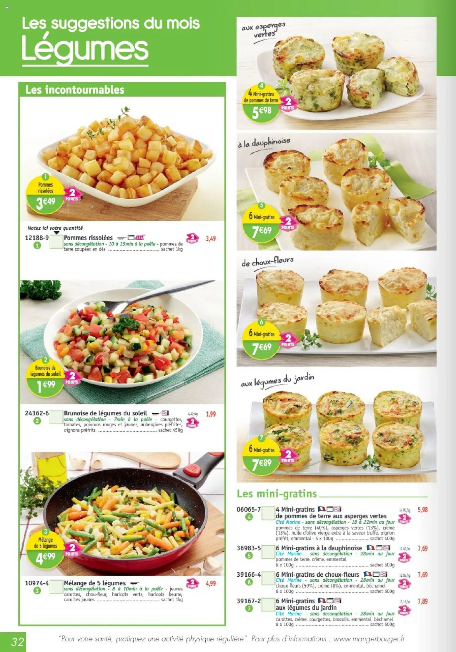 {H1} | Page: 32 | Produits: Carottes, Emmental, Oignons, Crème