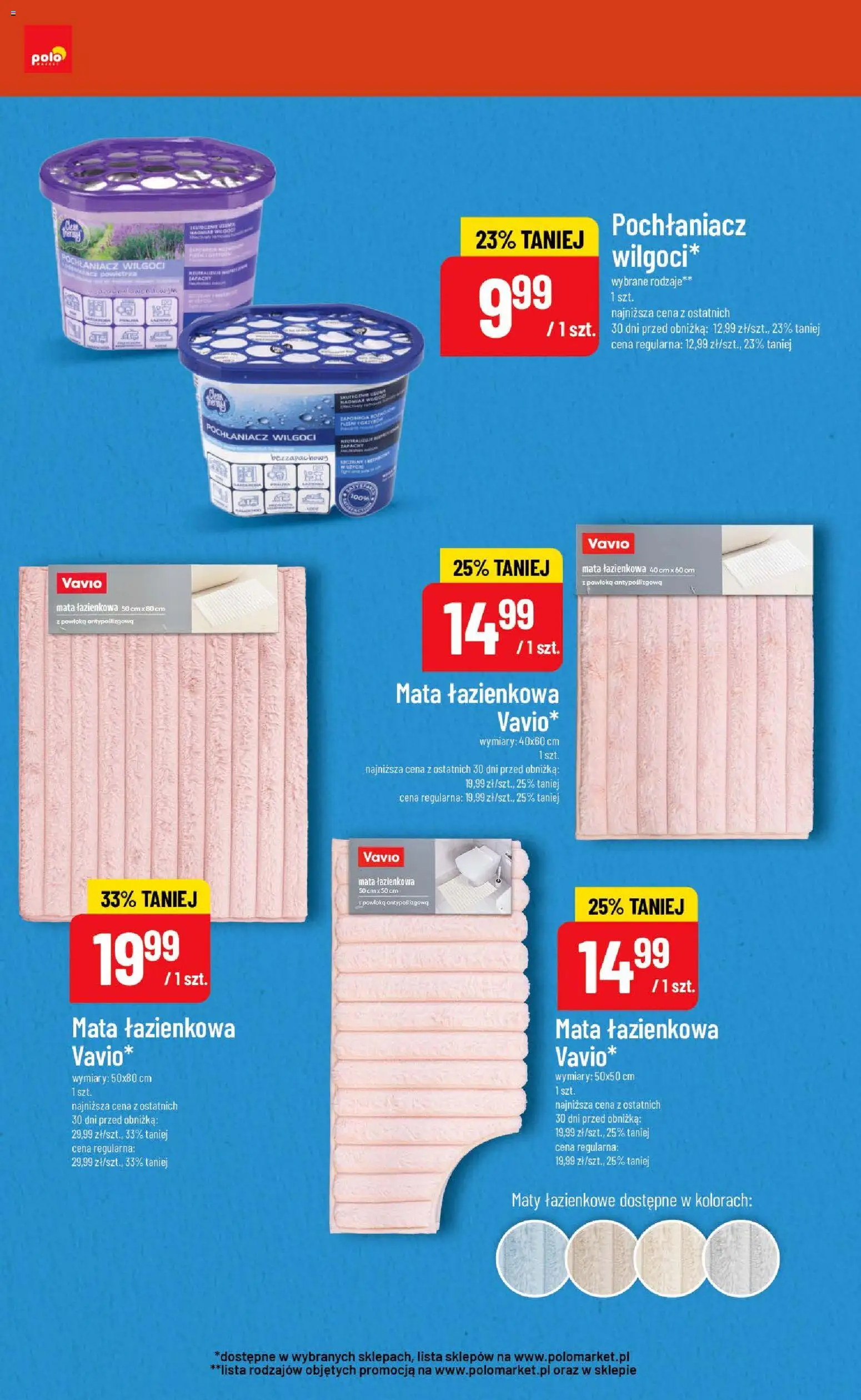 POLOmarket gazetka - Inspirujący Tydzień od 14.10.2026 | Strona: 10 | Produkty: Pochłaniacz wilgoci, Mata łazienkowa