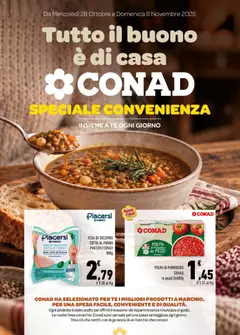Anteprima del volantino Conad volantino Tutto il buono è di casa Sicilia valido a partire dal 28/10/2026