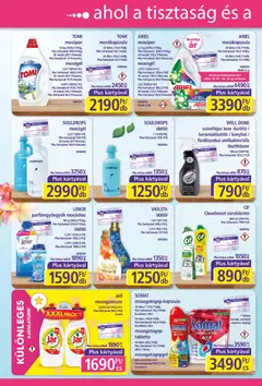 Plus Market akciós újság - amely érvényes a következő dátumtól: 2026.09.17. | Oldal: 2 | Termékek: Tisztító, Lenor, Mosogatógép, Mosószerek