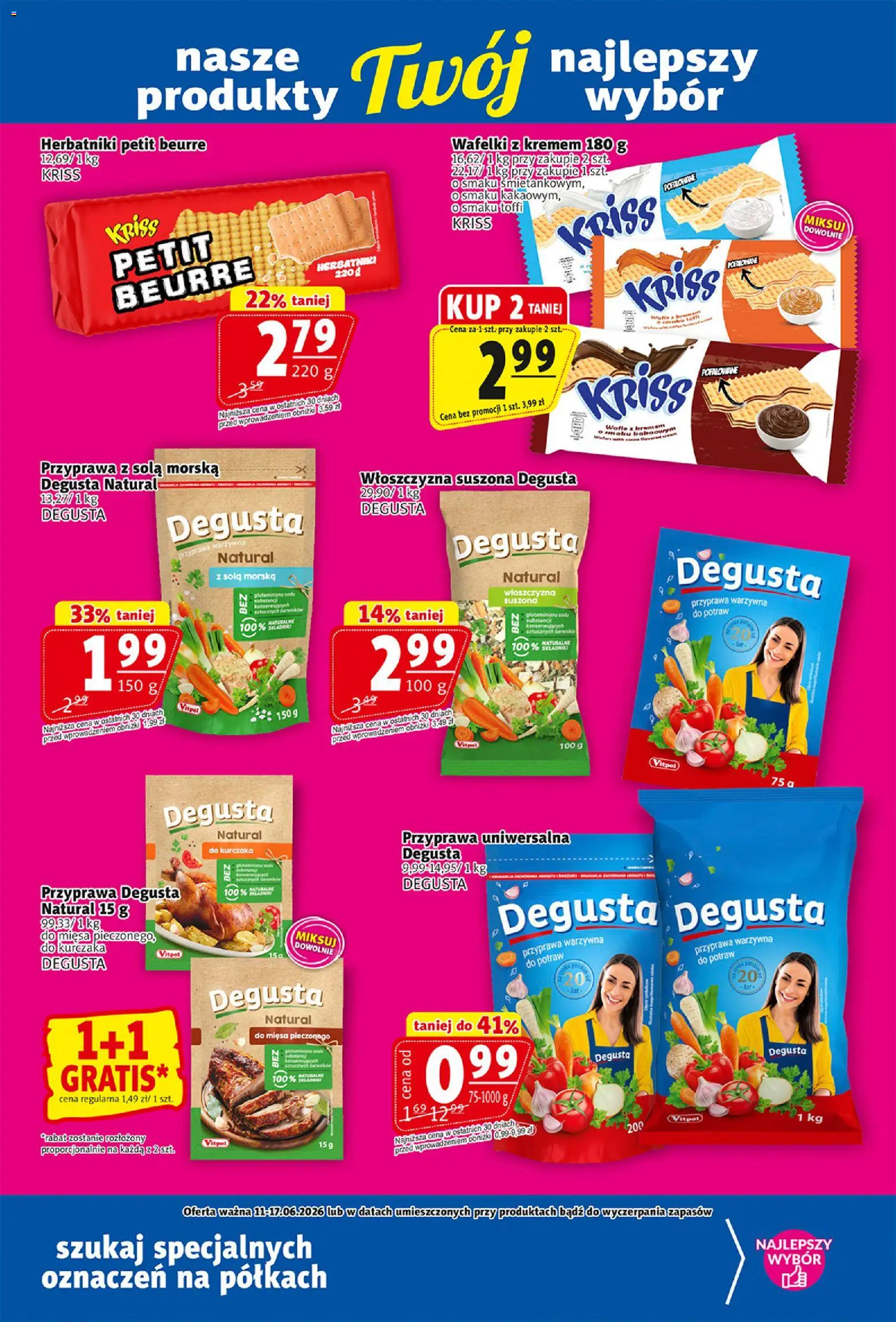 Prim Market gazetka od 11.06.2026 | Strona: 17 | Produkty: Herbatniki, Wafelki