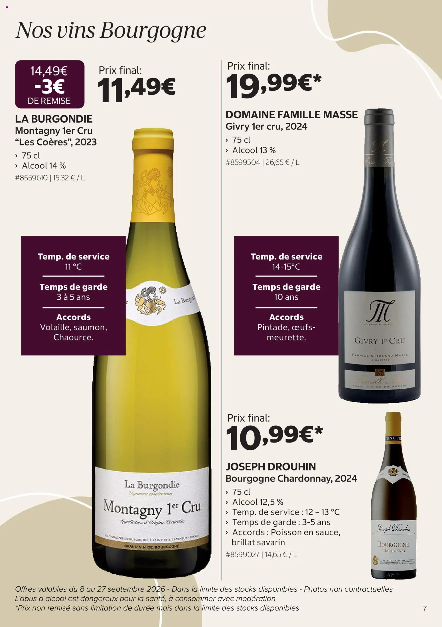 {H1} | Page: 7 | Produits: Alcool, Brillat Savarin, Bourgogne, Vin
