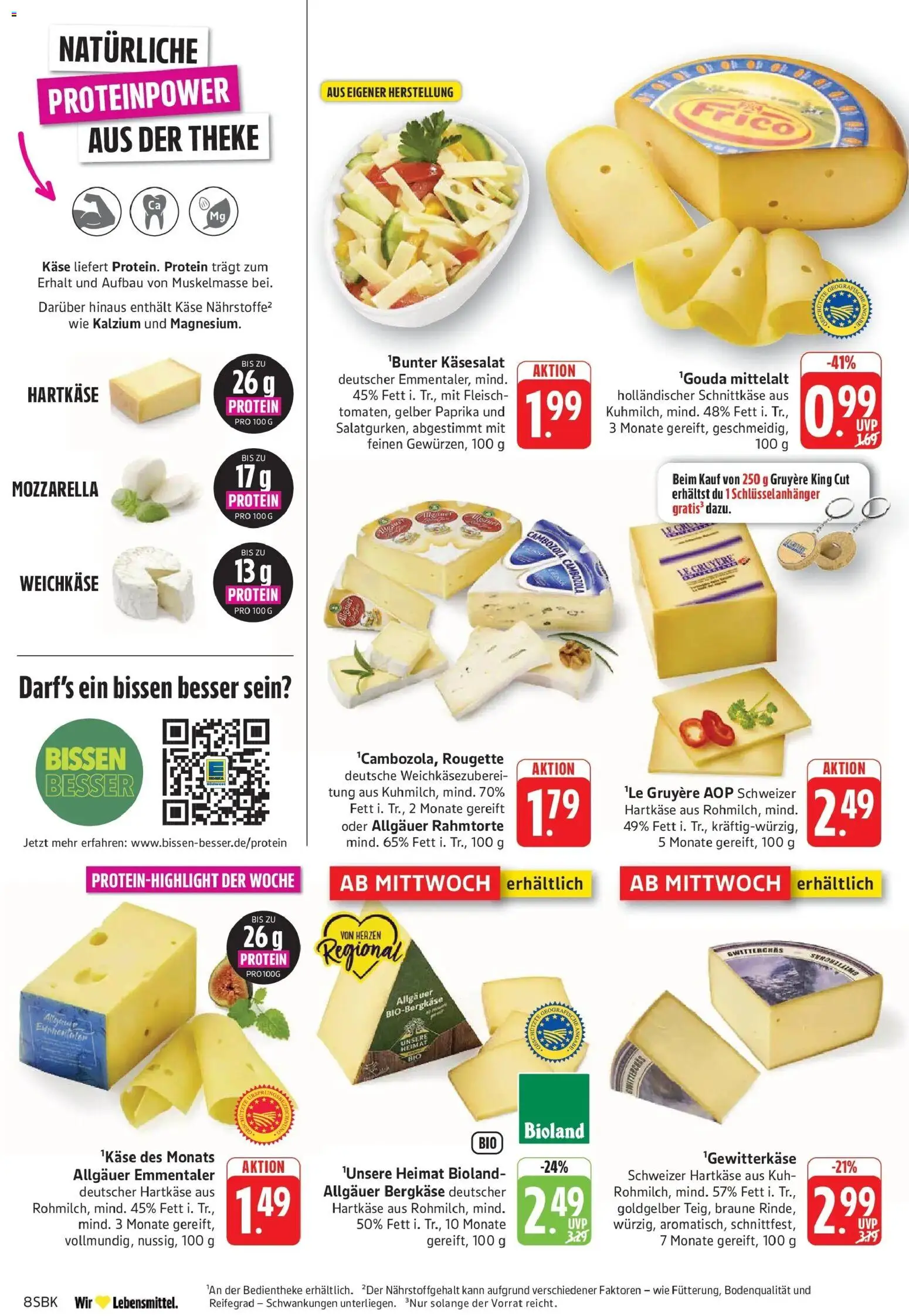 Edeka Prospekt Bad Bergzabern (ab 28.09.2026) » Angebote Online | Seite: 8 | Produkte: Theke, Mozzarella, Paprika, Fleisch