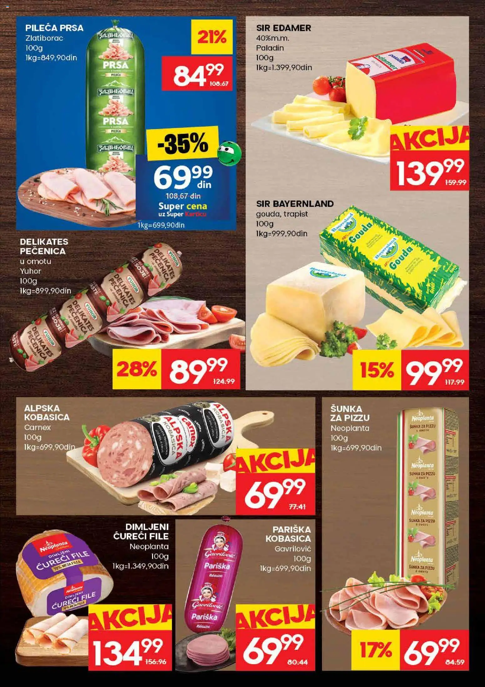 Roda katalog - važi od 07.05.2026 | Strana: 7 | Proizvode: Gouda, Sir, Kobasica, Pečenica