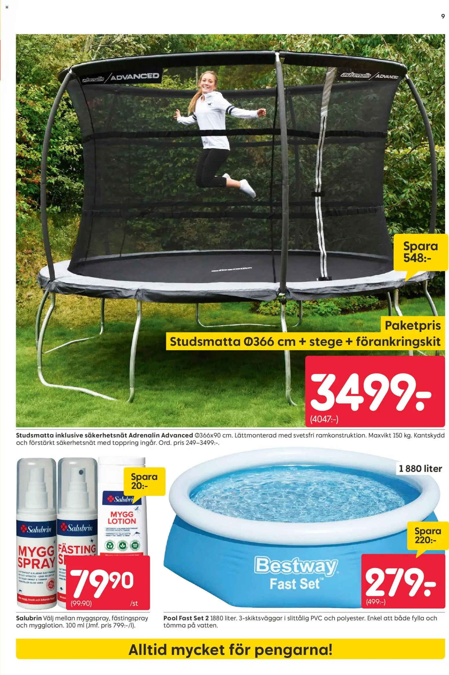 Rusta reklamblad aktuell från 18.05.2026 | Sida: 9 | Produkter: Pool, Set