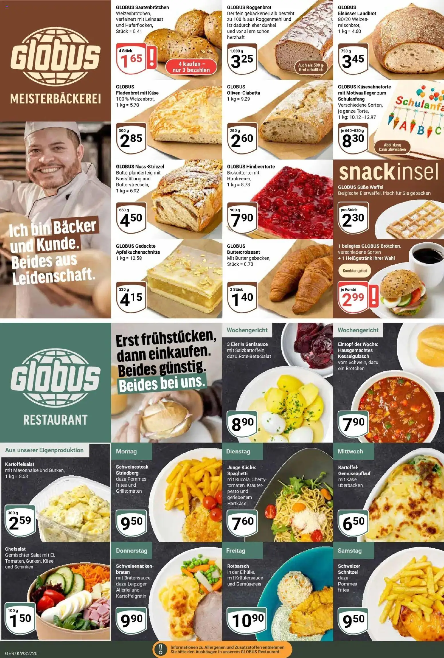 Globus Prospekt Gera (ab 03.08.2026) » Angebote online | Seite: 7 | Produkte: Butter, Eier, Pommes, Salat