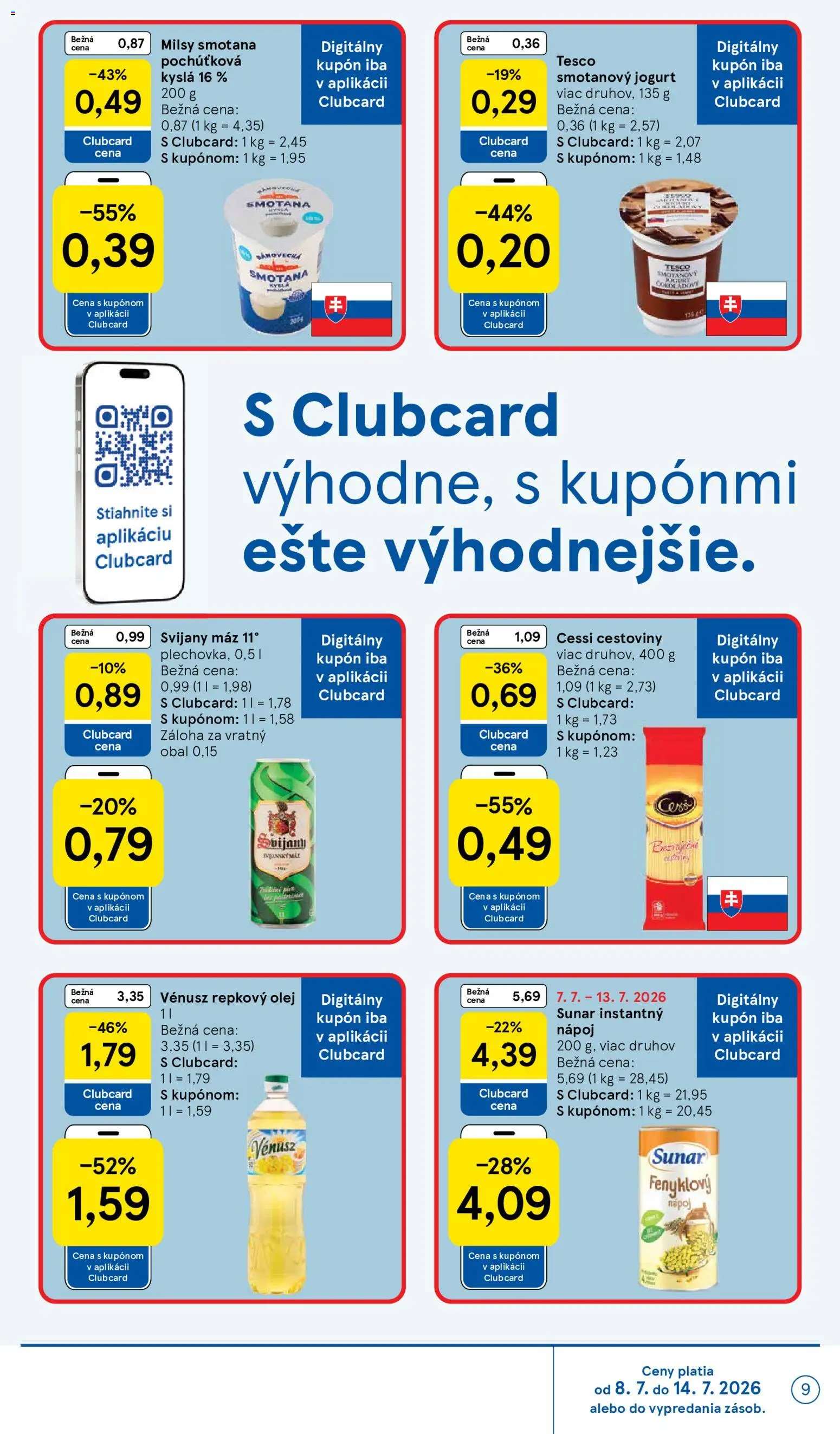 Nové Tesco akcie – leták je platný od 08.07.2026 | Strana: 9