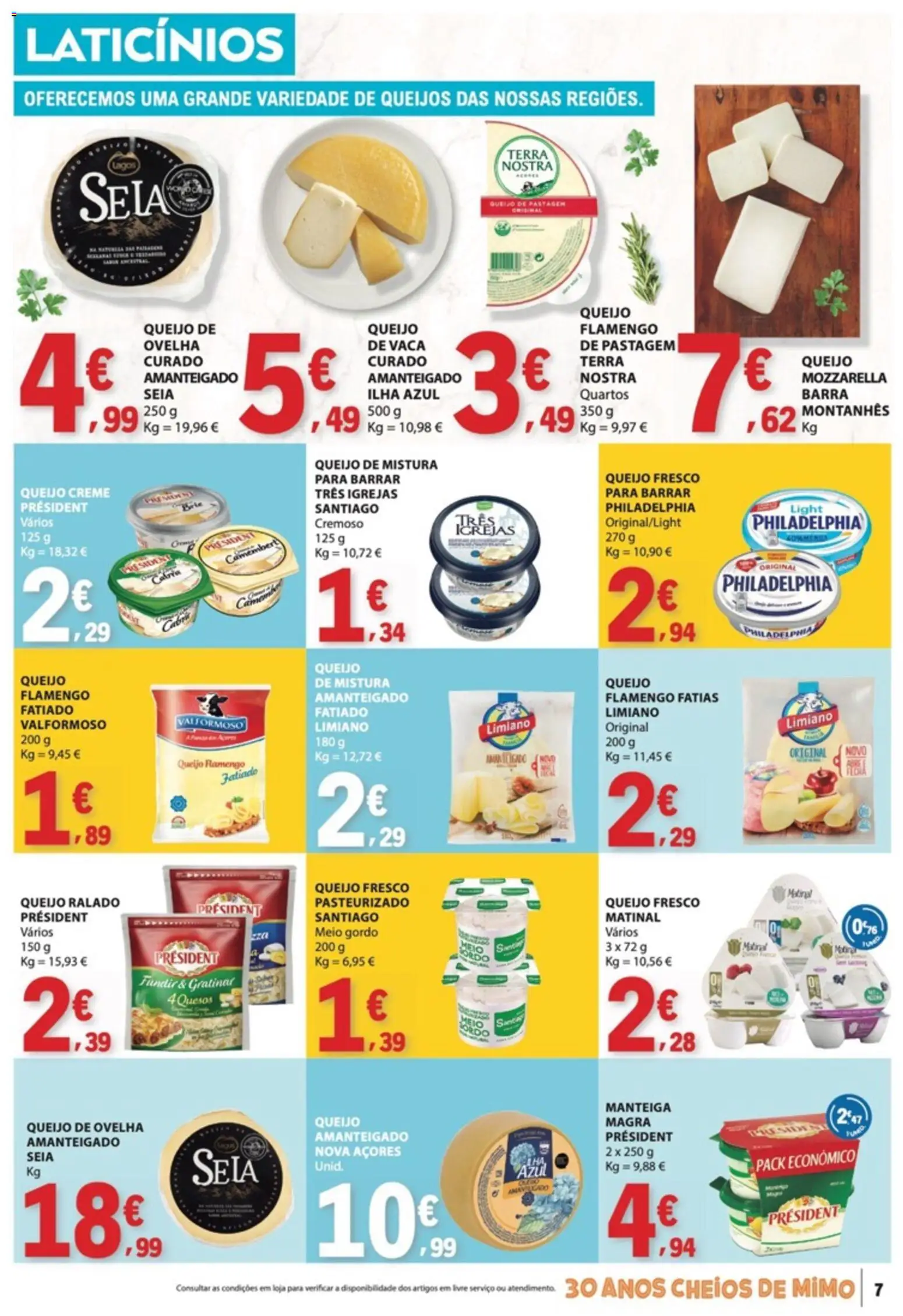 E.Leclerc folheto │ válido de 07.05.2026 | Página: 7 | Produtos: Queijo creme, Manteiga, Queijo, Creme