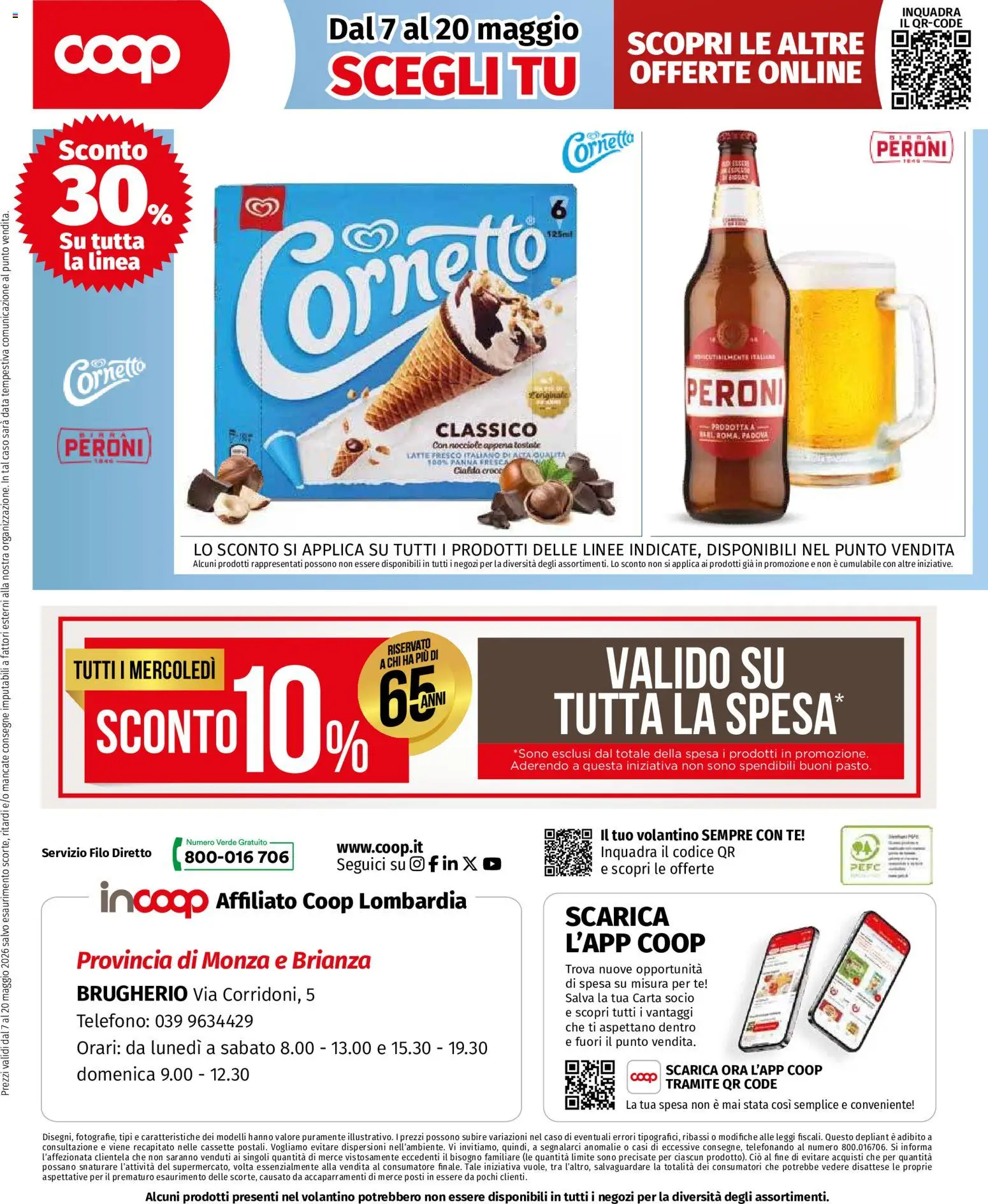 Volantino COOP del 07.05.2026 | Pagina: 4 | Prodotti: Birra, Panna, Data, Telefono