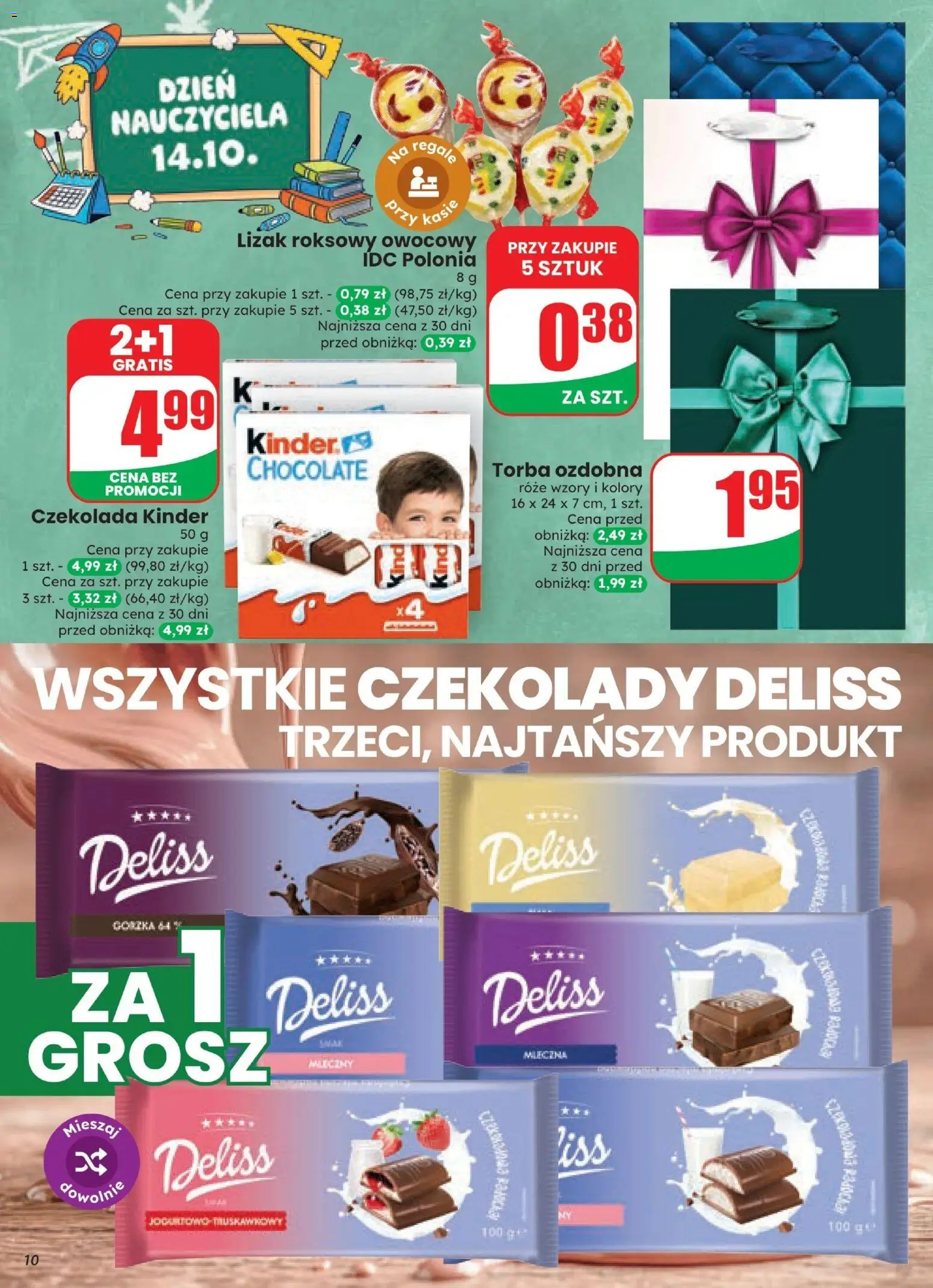Dino gazetka od 07.10.2026 | Strona: 10 | Produkty: Czekolady, Torba, Czekolada
