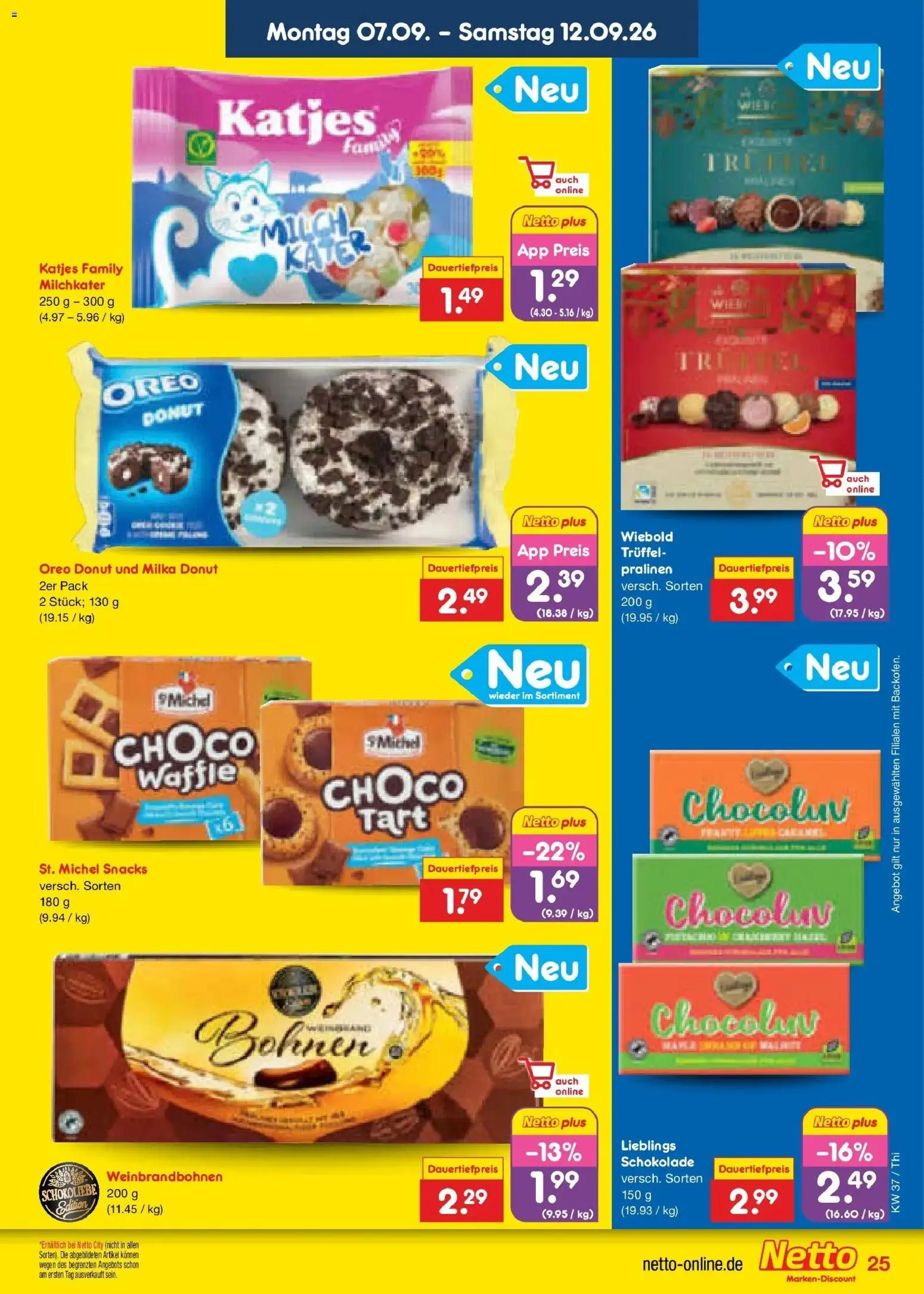 Netto Marken-Discount Prospekt Pirna – gültig ab 07.09.2026 | Seite: 33 | Produkte: Schokolade, Katjes, Milka