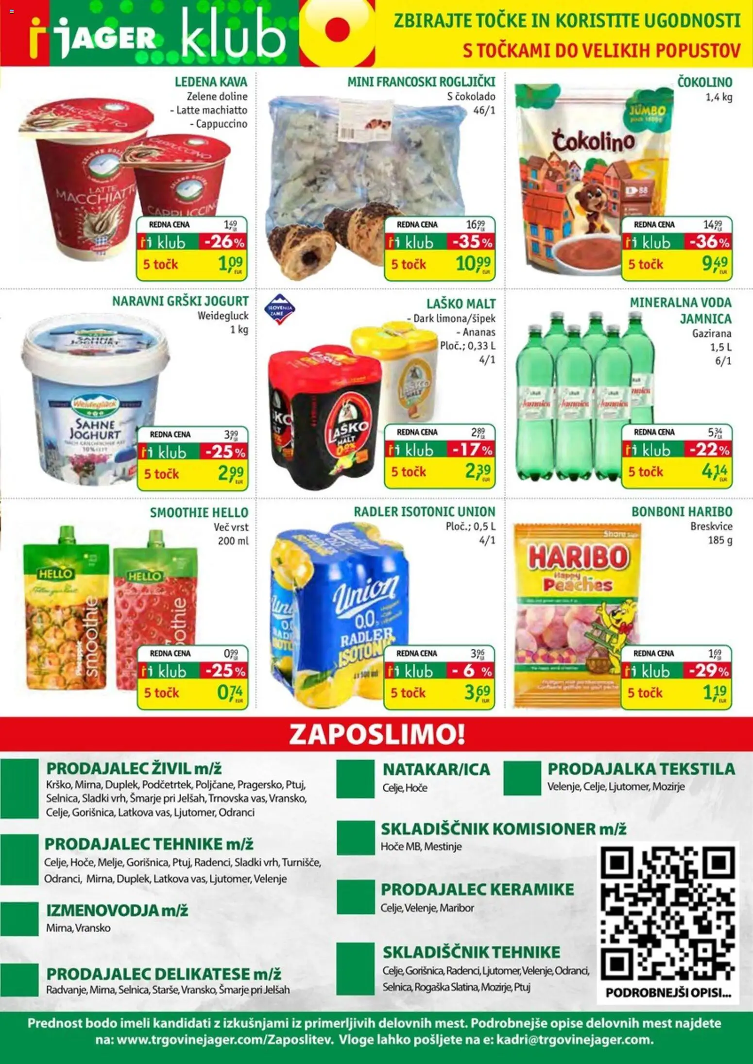 Novi Jager katalog ponudbe – veljaven od 17.06.2026 | Stran: 13 | Izdelki: Grški jogurt, Rogljički, Radler, Kava