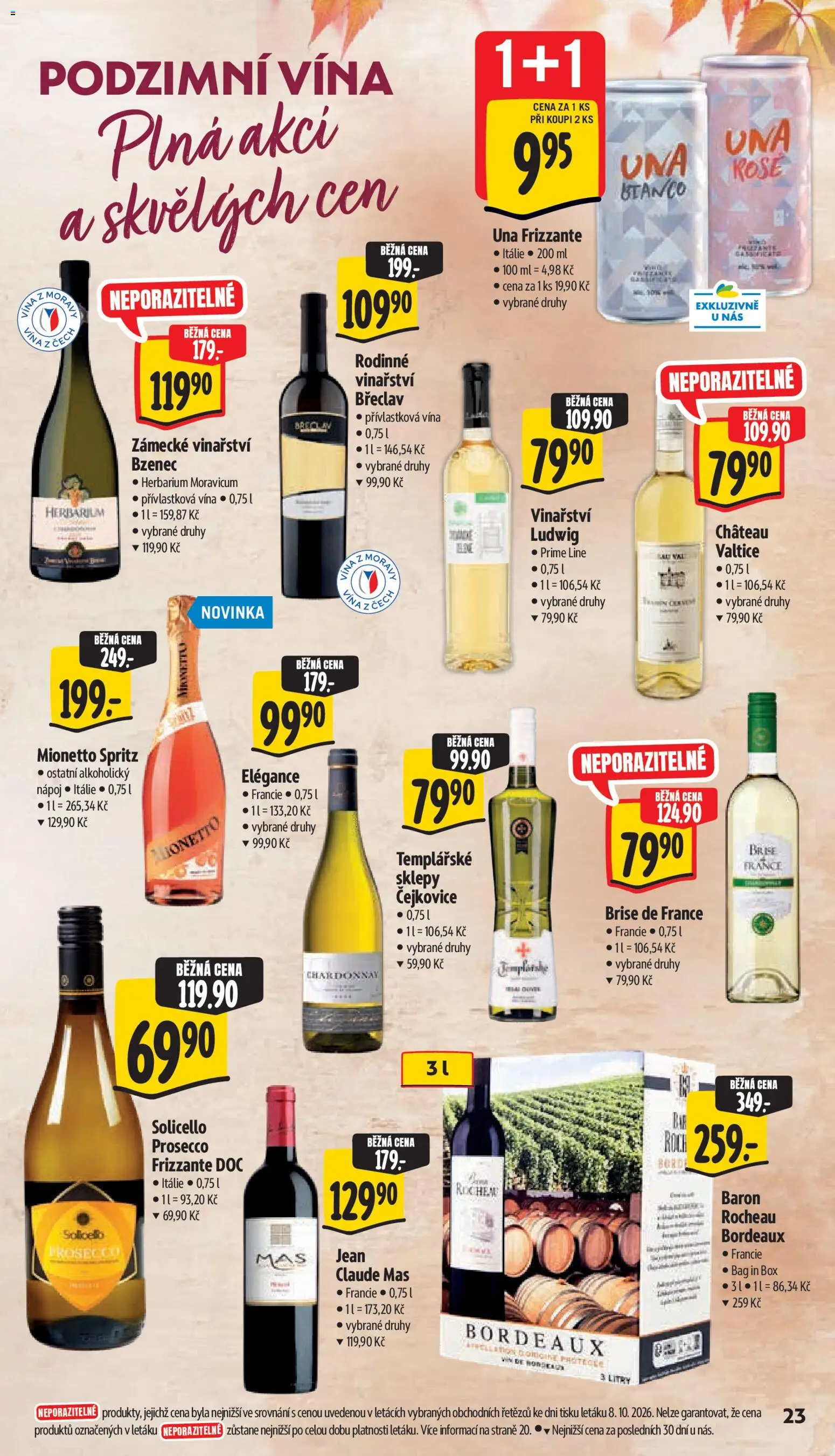 Albert leták - Supermarket Příbor od 14.10.2026 | Strana: 37 | Produkty: Frizzante, Spritz, Solicello prosecco, Prosecco Frizzante