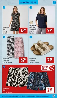 Aldi folder week 25 - Voorbeeld van een folder van Aldi, geldig van 15.06.2026 | Pagina: 43 | Producten: Sandalen, Jurk