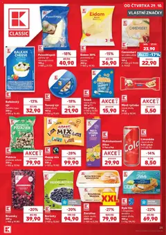 Náhled letáku Pistácie, pražené, solené 250 g od 29.10.2026 | Strana: 25