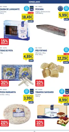 Pré-visualização Makro folheto válido de 07/07/2026 | Página: 9 | Produtos: Pescada, Pão, Pizza