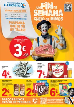 Pré-visualização E.Leclerc Catálogo Fim de Semana válido de 22.05.2026