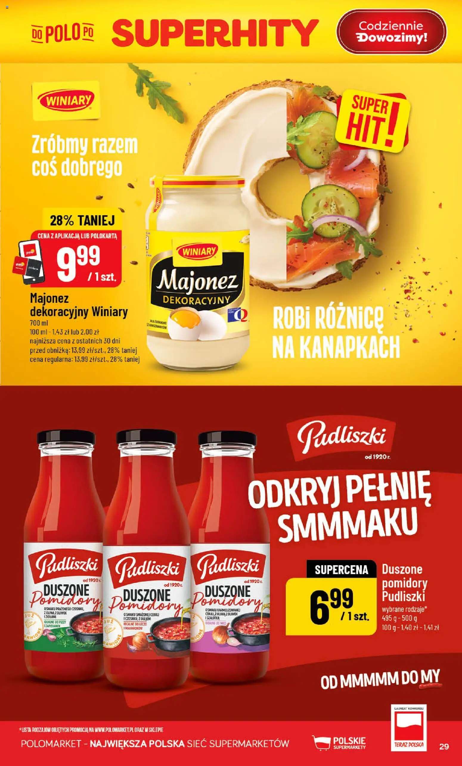 POLOmarket gazetka od 10.06.2026 | Strona: 29 | Produkty: Pomidory, Szalotka, Majonez