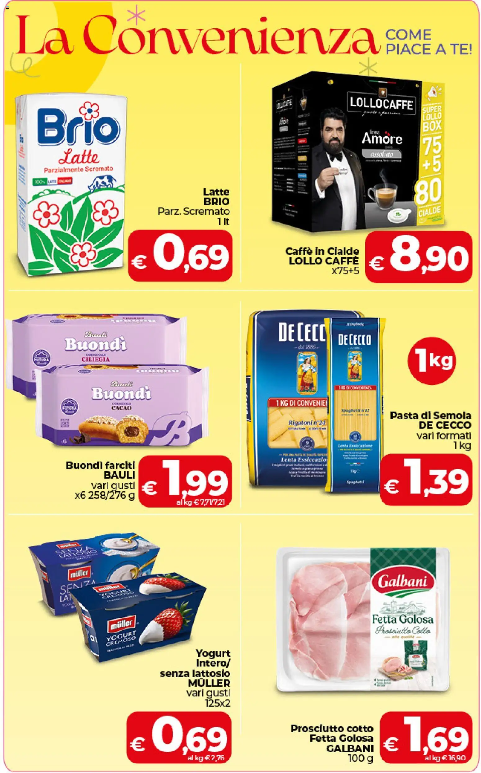 Volantino COOP del 09.06.2026 | Pagina: 2 | Prodotti: Prosciutto Cotto, Yogurt, Tè, Caffè in cialde