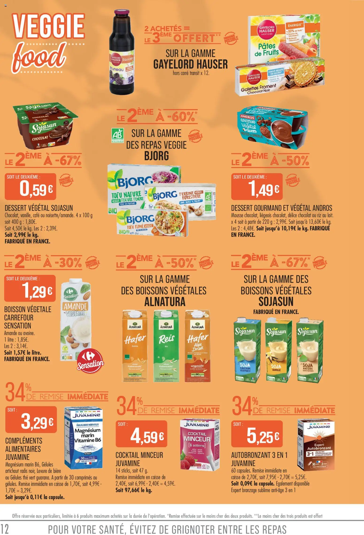 {H1} | Page: 12 | Produits: Amande, Autobronzant, Mousse, Huile