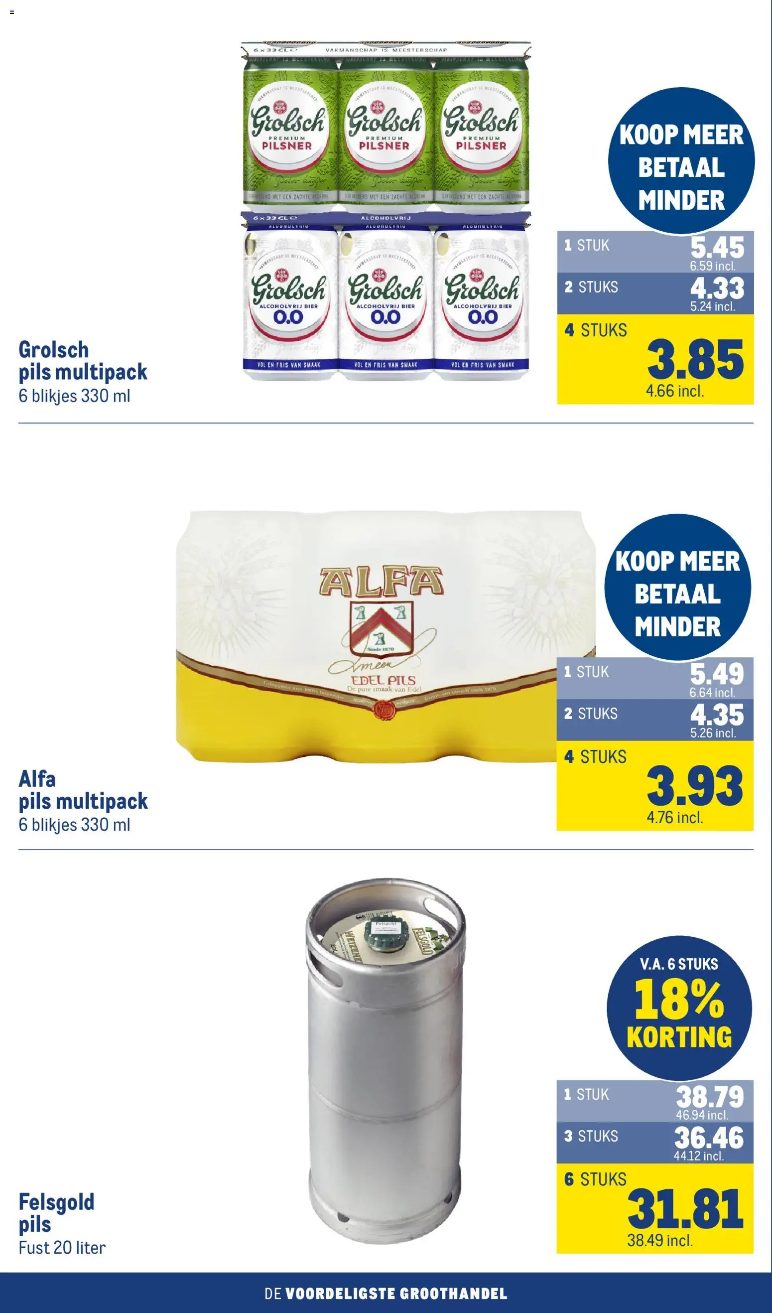 {H1} | Pagina: 18 | Producten: Bier, Alcoholvrij bier