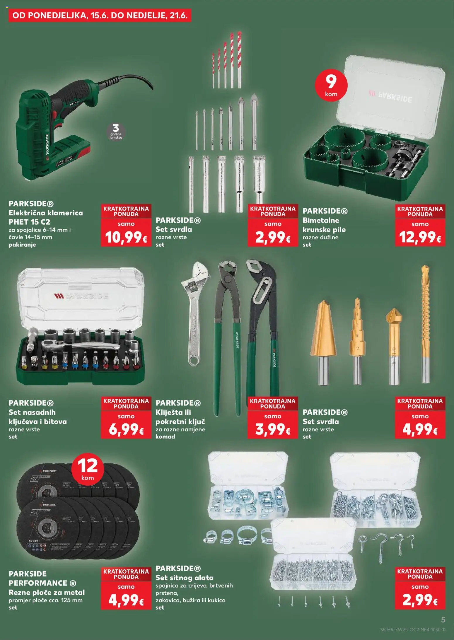 Kaufland HR akciós ujság - amely érvényes a következő dátumtól: 17.06.2026 | Oldal: 5 | Termékek: Parkside