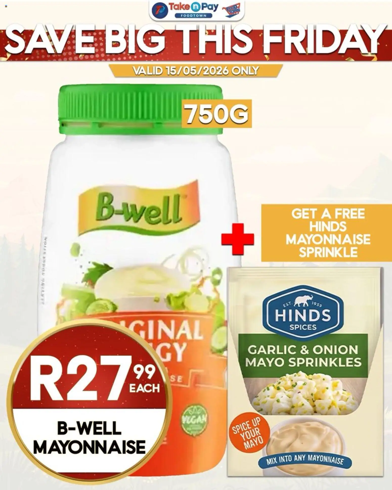 New Take n Pay catalogue – valid from 15.05.2026 | Page: 7 | Products: Spices, Mayonnaise, Garlic