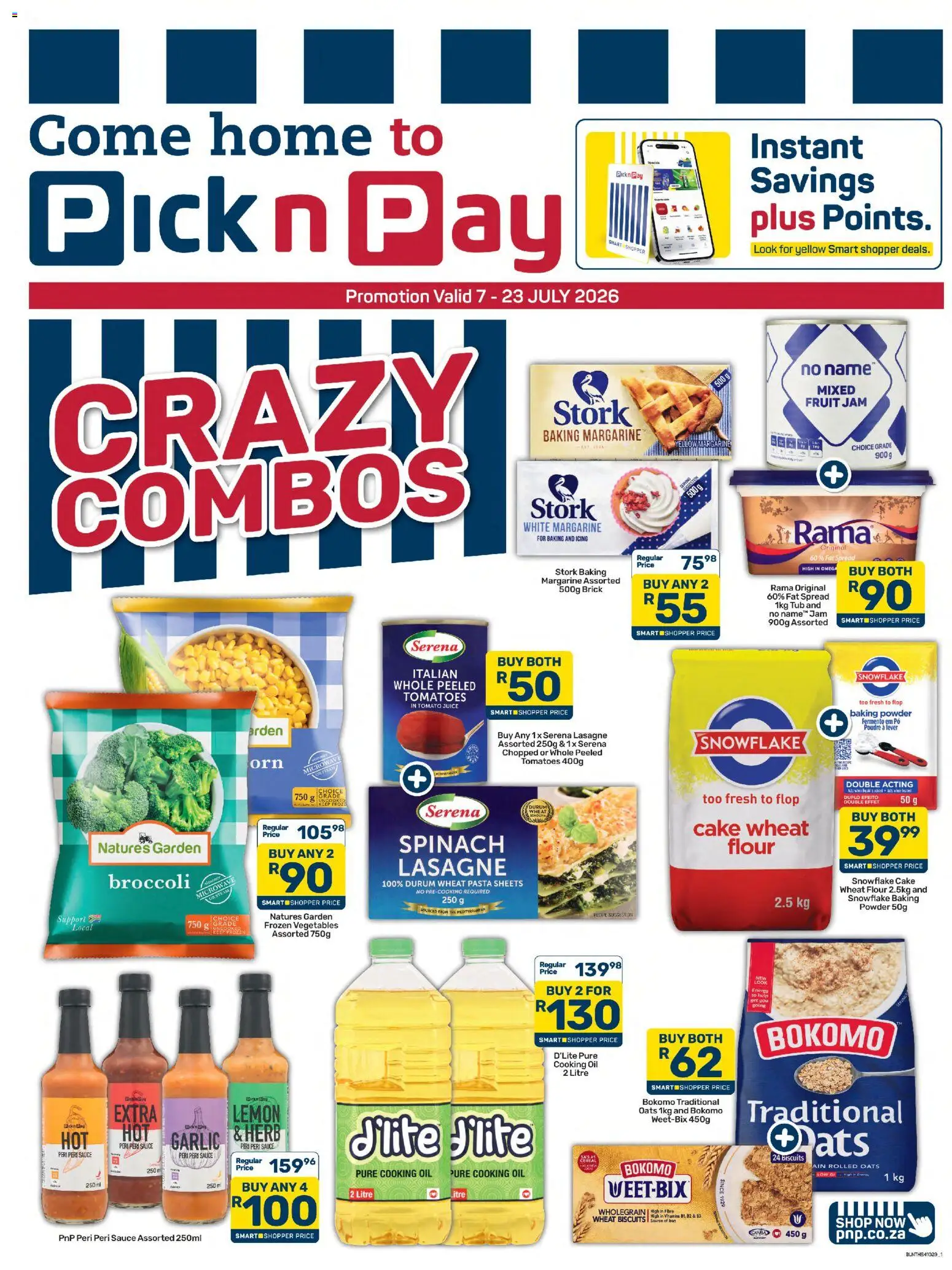 Pick n Pay - Crazy Combo Specials (07/07/2026 catalogue cover