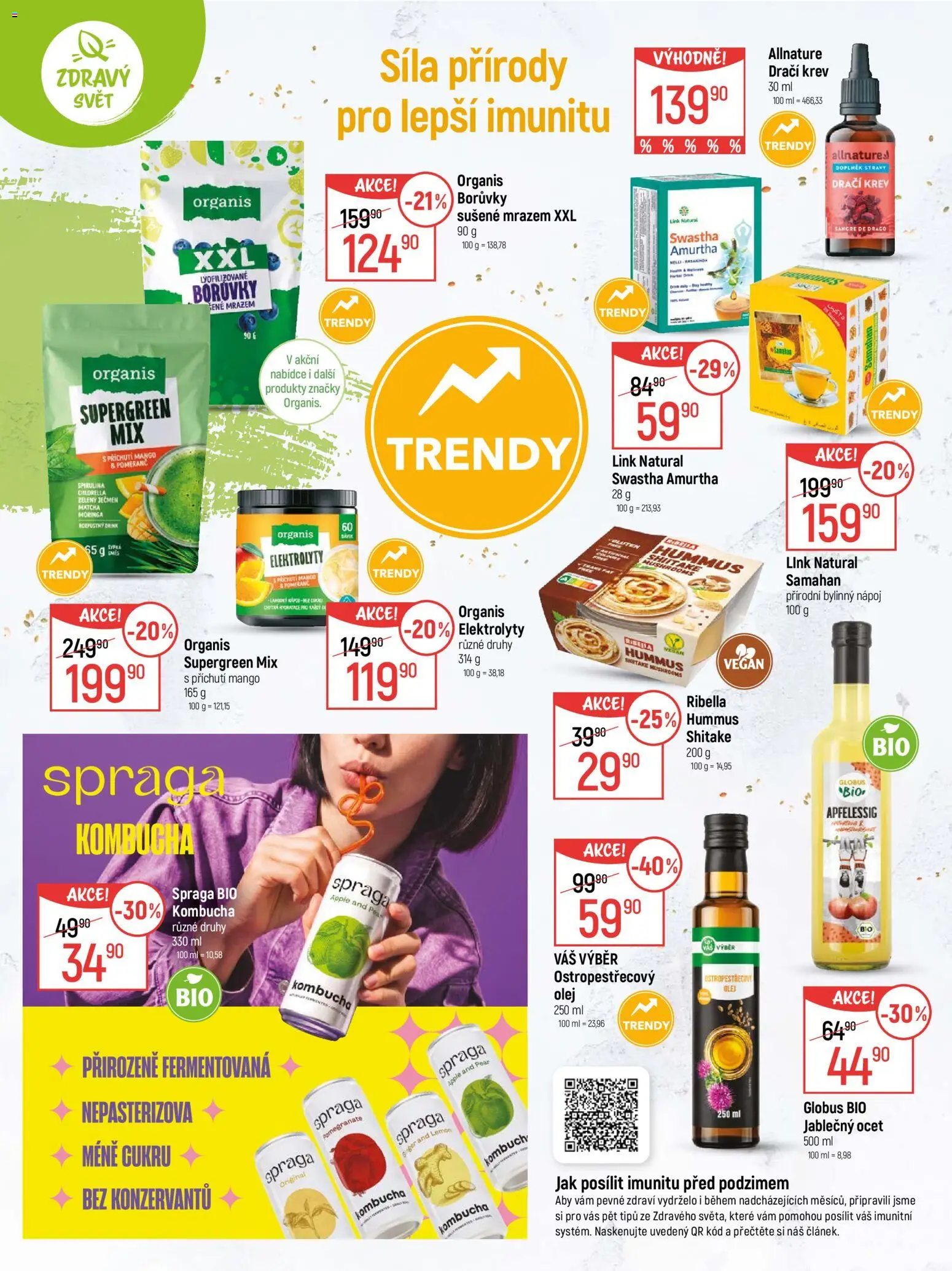 Globus leták - Zdravý svět od 02.09.2026 | Strana: 6 | Produkty: Vegan, Hummus, Olej, Matcha