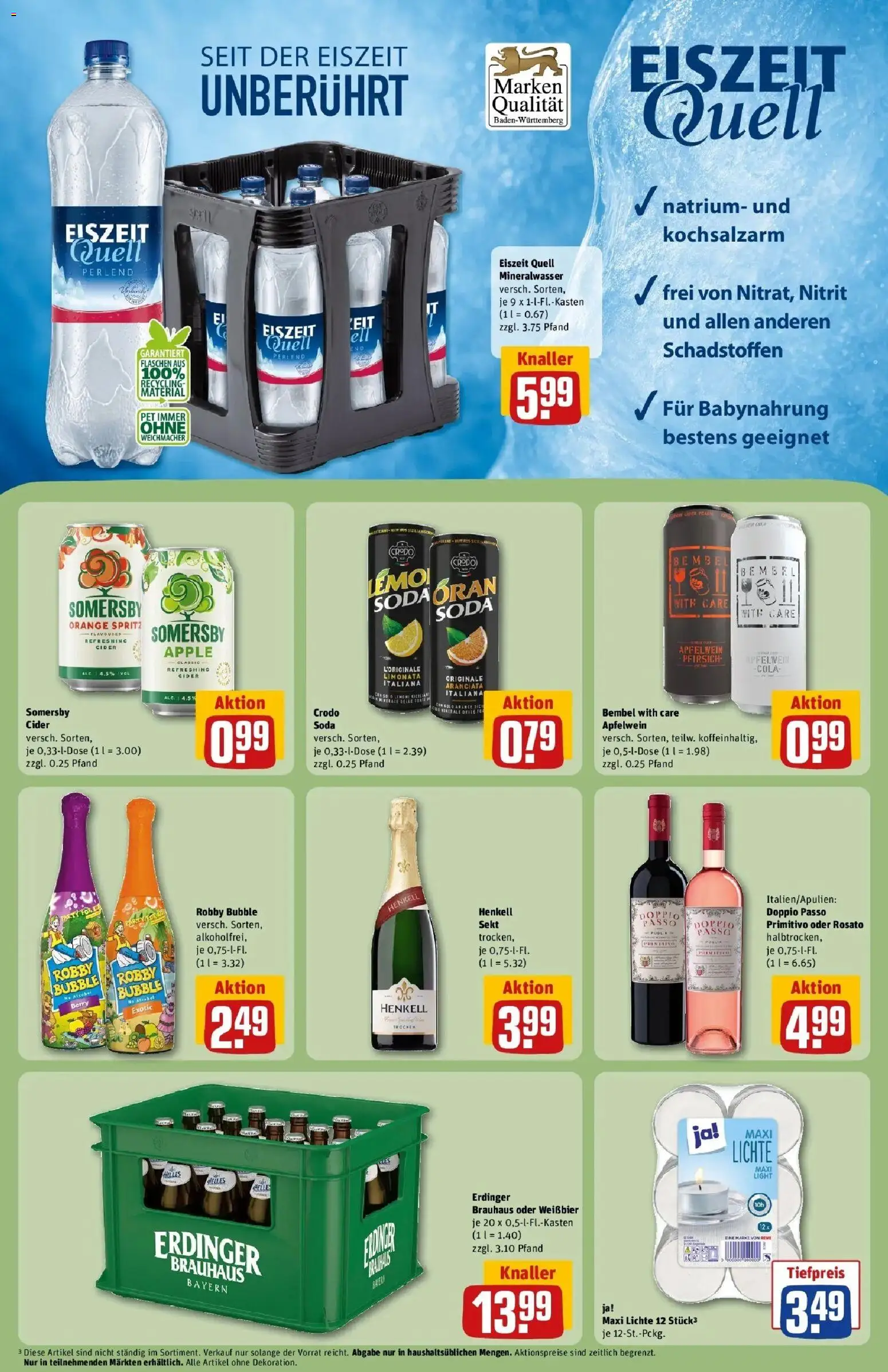 REWE Prospekt ab 04.05.2026 zum Blättern » Angebote | Seite: 23 | Produkte: Erdinger, Cola, Weißbier, Sekt